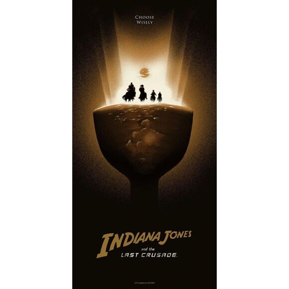 INDIANA JONES LYNDON WILLOUGHBY bottleneck gallery Art print limited edition - Picture 1 of 5